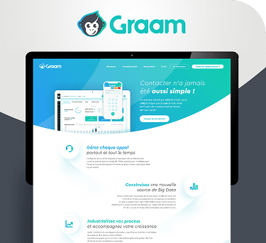 Solution cloud Graam pour centres d’appels avec interface intuitive et gestion des appels